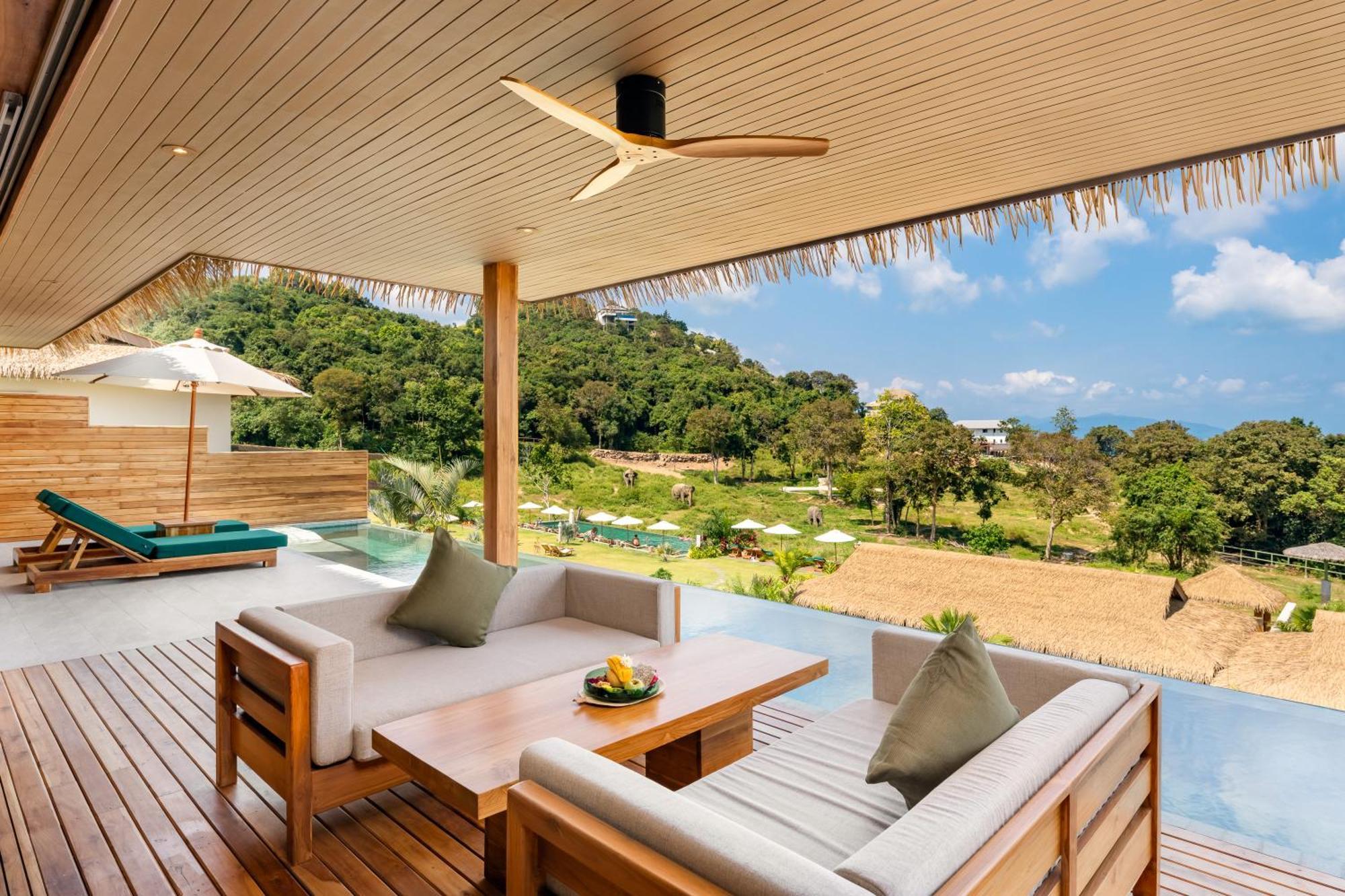 Wild Cottages Elephant Sanctuary Resort Amphoe Koksamui Exteriör bild
